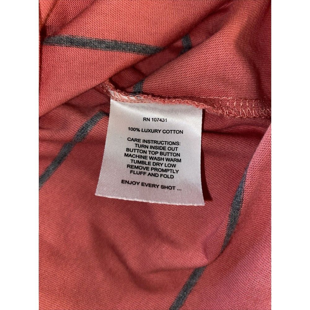 Linksoul Tempus Fugit Polo Golf Shirt Mens Size XL Multicolor Short Sleeve - Picture 7 of 8